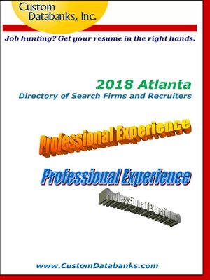 cover image of 2018 Atlanta Directory of Search Firms and Recruiters